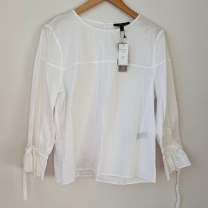 Banana Republic White cotton blouse